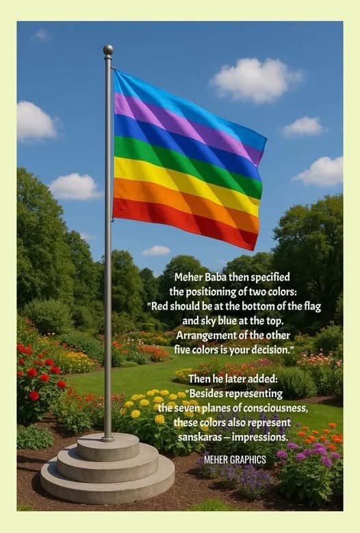 Historical seven-colored flag
