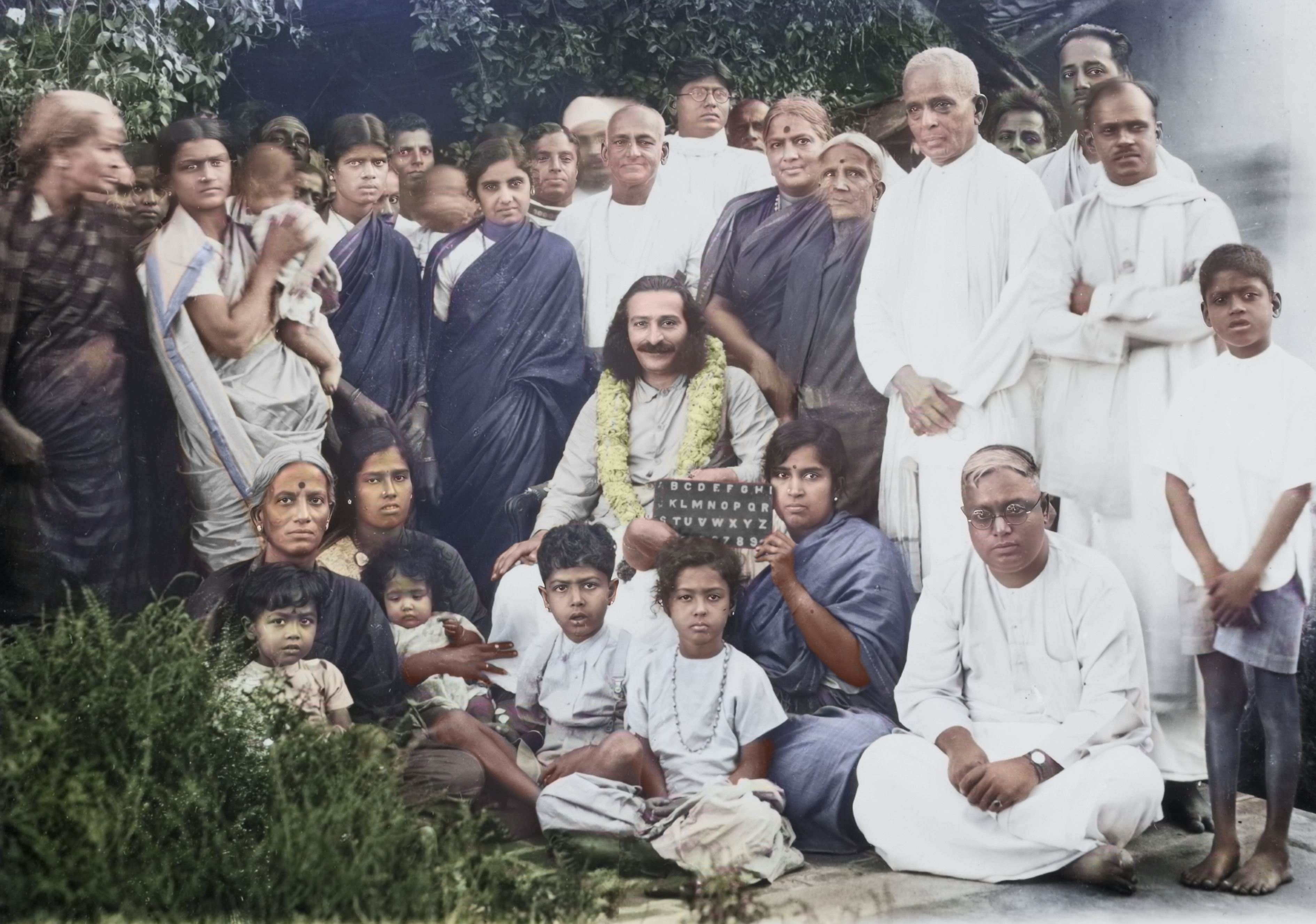 with Aiyangar family Sampath (standing with folded hands)