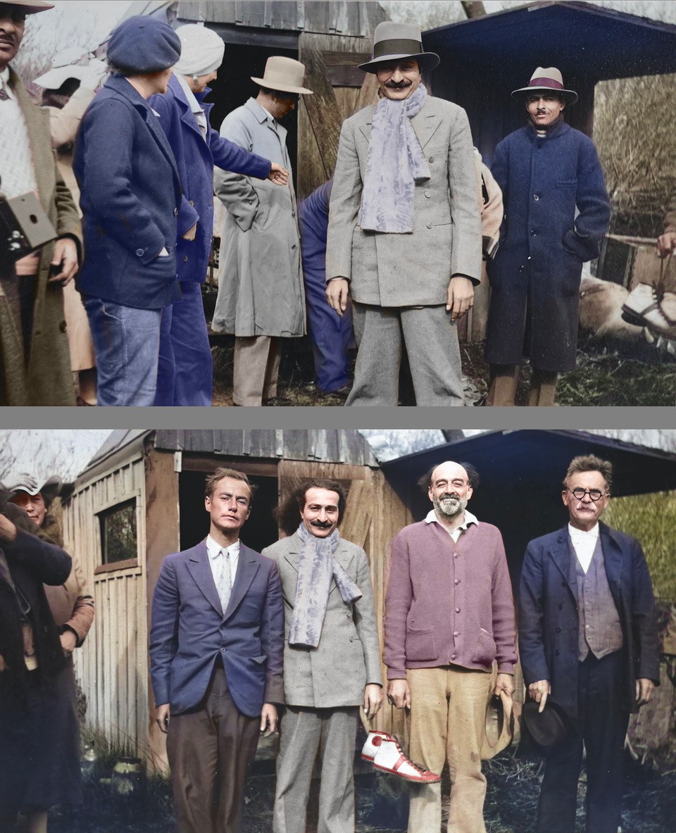 Oceano, California, 26-27 December 1934 bottom: Sam Cohen, Hugo Seelig, John Doggett