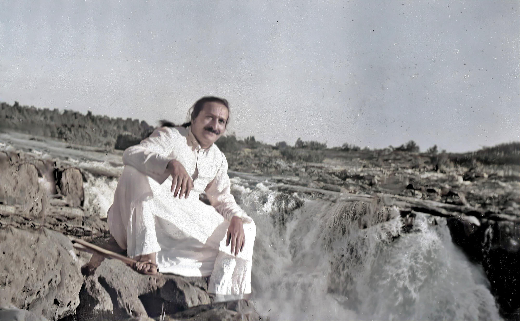 by the Dhuandhar Falls