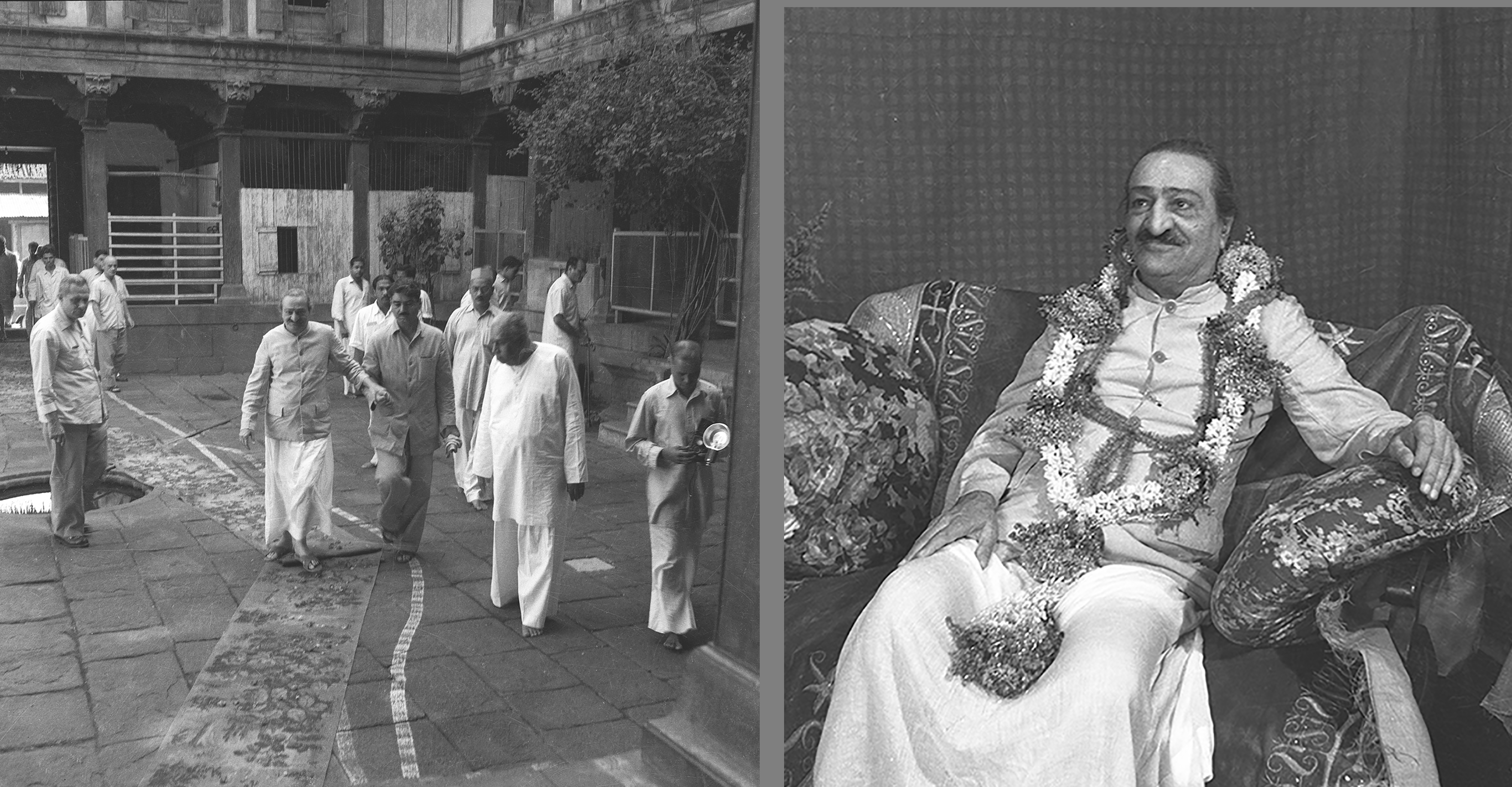 Rastewada, Poona, April 1959 Meherjee, Francis, Baba, Eruch, Deshmukh, Nariman, Sardar Raste