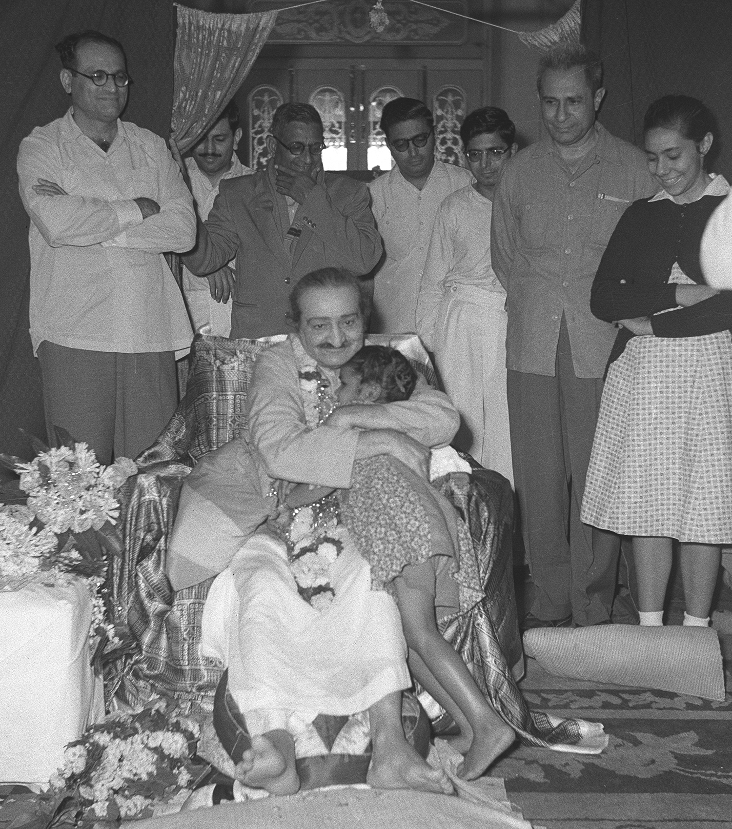 Guruprasad, 1959 Nariman, Meherwan Jessawala, Dhake, Sam & Dadi Kerawala, Meherjee & his daughter Mehernaz